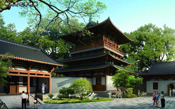 廣西柳州開(kāi)元寺設(shè)計(jì)-柳州開(kāi)元寺施工