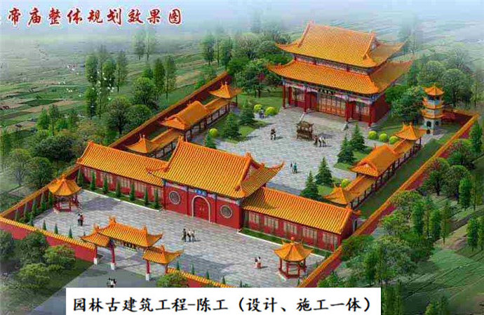 仿古牌樓cad圖紙 寺廟山門殿設計免費 仿唐古建設計施工