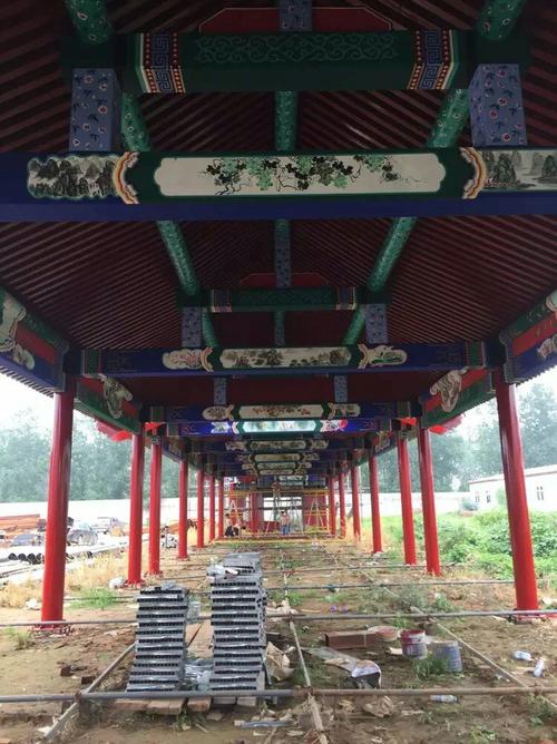 北京溪湖景源園林古建筑工程:澳大利亞鋼結構古建筑工程. -
